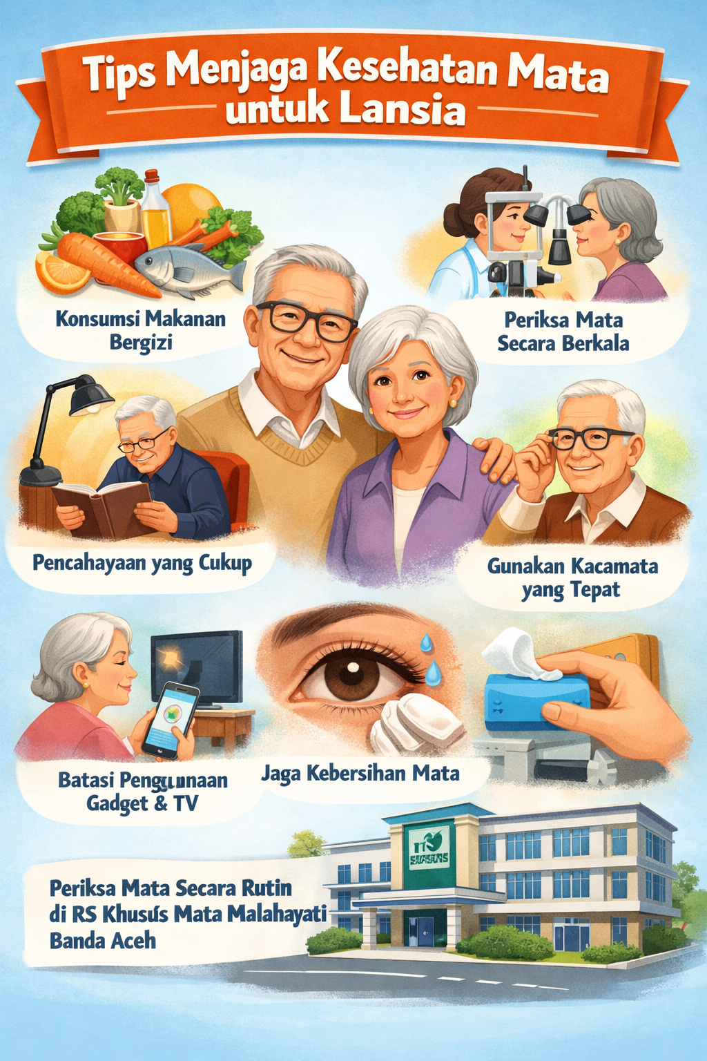 Tips Menjaga Kesehatan Mata untuk Lansia